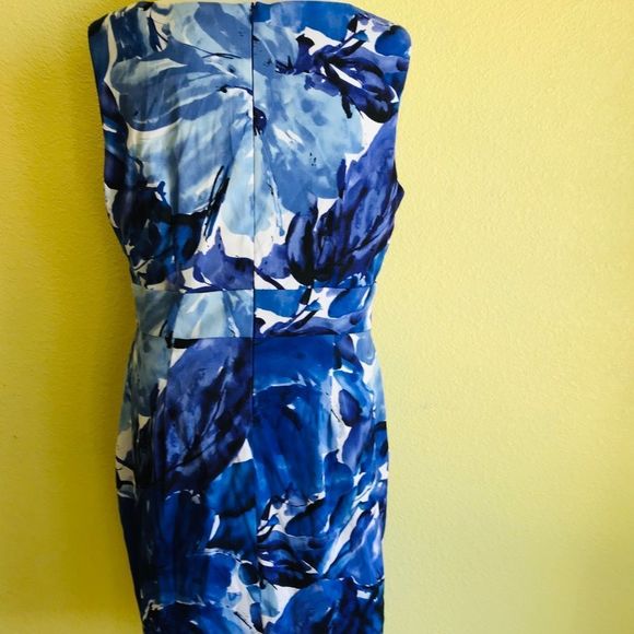 Connected Apparel Floral Print Tiered Sheath Dress - Picture 6 of 9